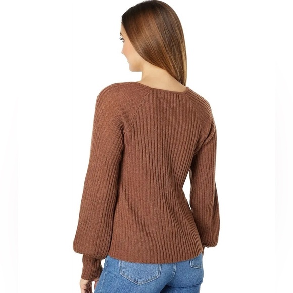 Saltwater Luxe Women Rickie Soft Sweater Spice Caramel Brown, Size S - Picture 2 of 15